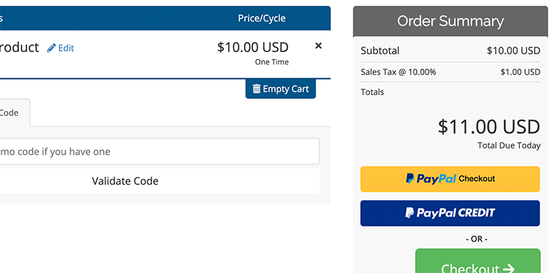 WHMCS 7.9 PayPal结账
